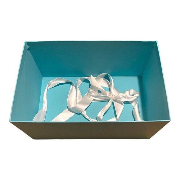 Authentic Tiffany & Co. Blue Gift Set Box With Ribbon 10”x6.25”x5.5” Present - Picture 6 of 10